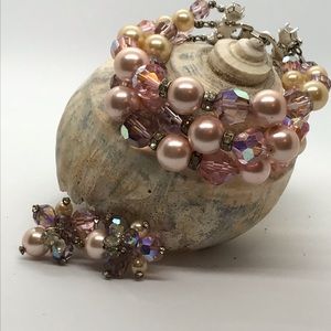 Vintage Designer  Vendome Coro Bracelet Earrings